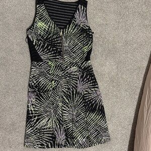 Guess Black and Green Mini Dress